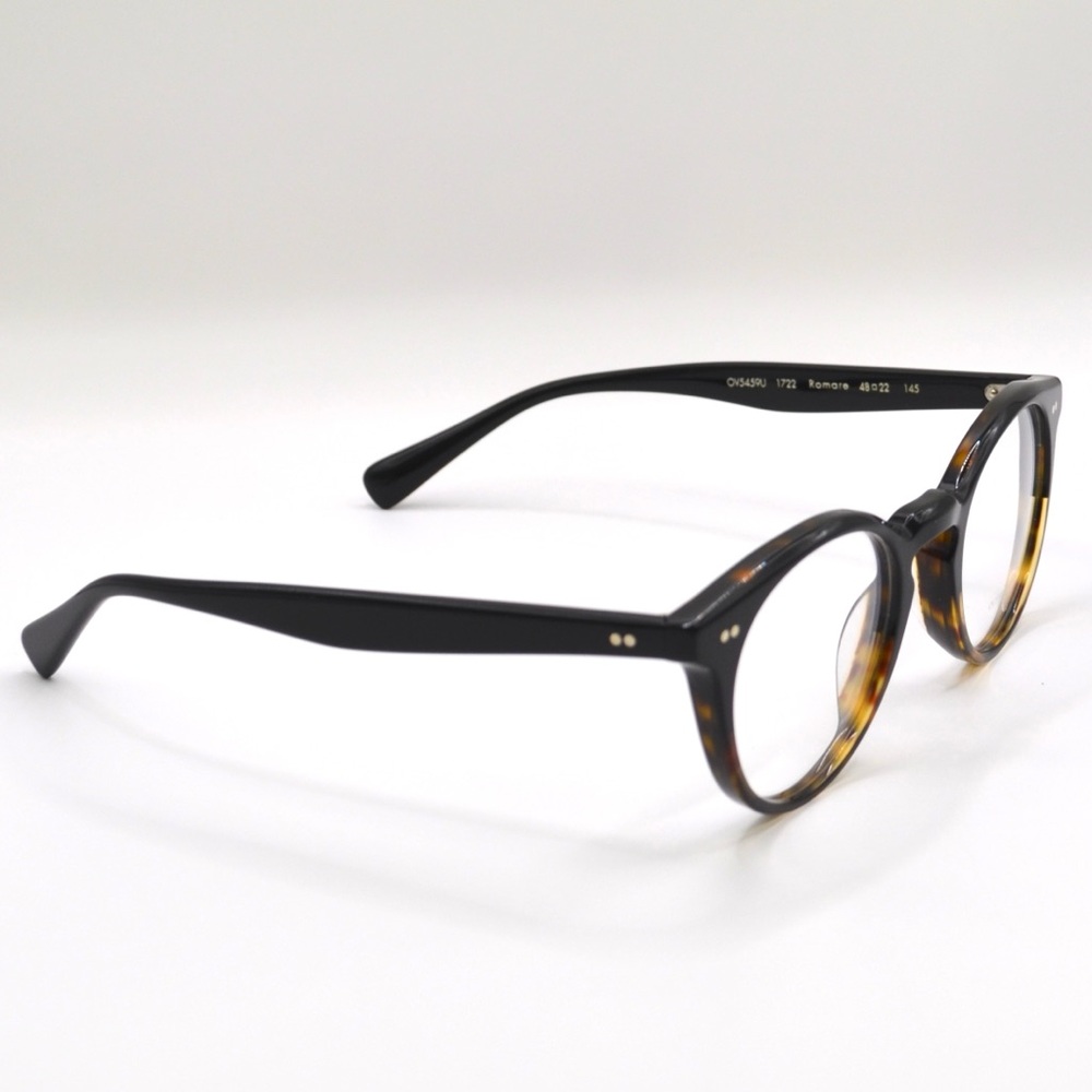 Oliver Peoples OV5459U Romare Eyeglasses 48-22-145 Black Gradient Havana - Picture 10 of 15
